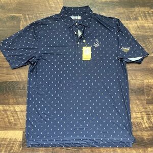 NWT Donald Ross pinehurst tartan collection golf athletic polo shirt large *READ